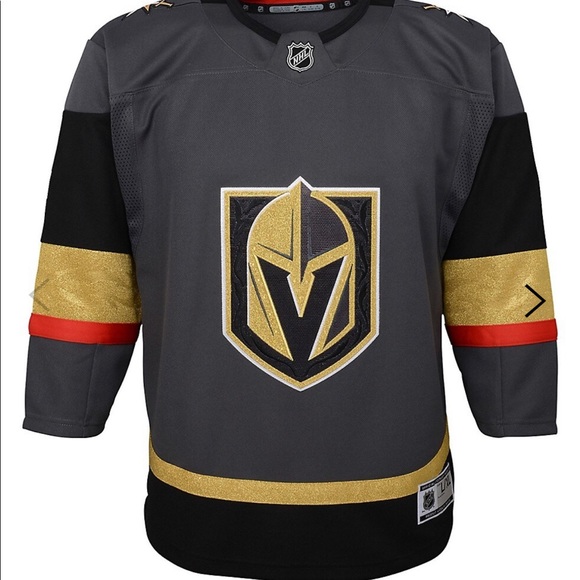 Boy's Vegas Golden Knights NHL Premier Team Colour Jersey • Size L/XLG• Grey - Picture 5 of 6